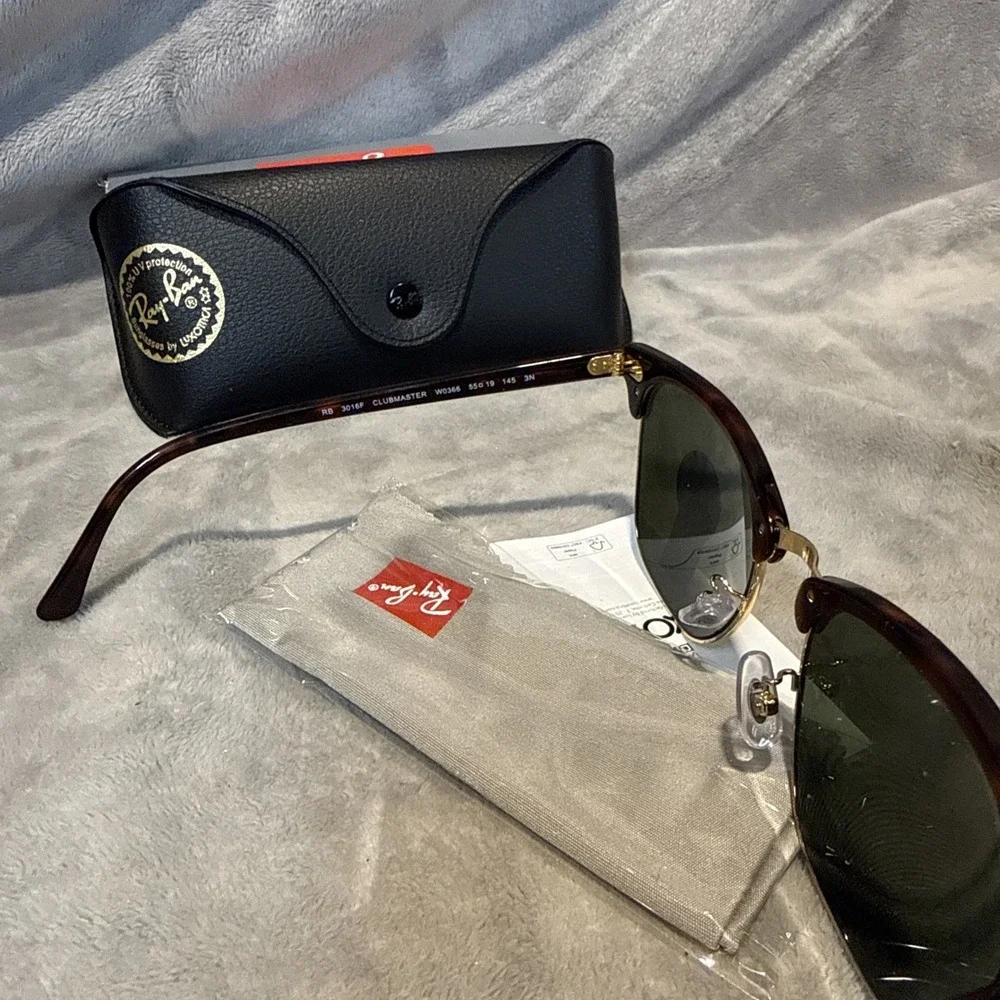 RAY BAN RB3016F W0366 Tortoise on Arista Square 55 mm Unisex Sunglasses